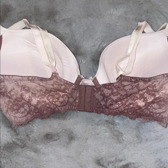 Victoria's Secret Dream Angels Push-Up Dusty Rose Cream Lace Bra 38D - Picture 7 of 7